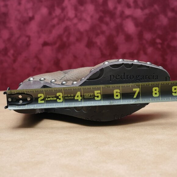 Pedro Garcia Women Brown Leather Studded Platform Heel Ankle Boots sz 6US EUR37 - Picture 6 of 6